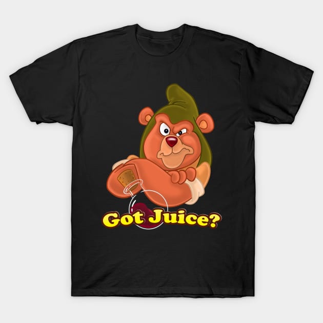 Got Juice - Gruffi Bear T-Shirt by Ryans_ArtPlace